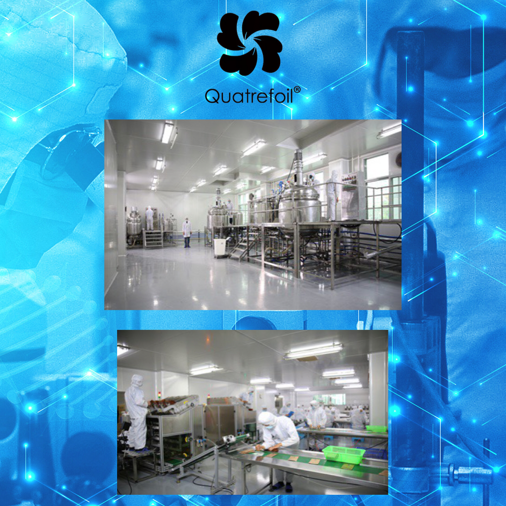At Quatrefoil, we have 39 production lines with the class of 10K aseptic filling workshop. 600 staffs are making sure to carry out strict control on each product. We care about your safety as much as you do!